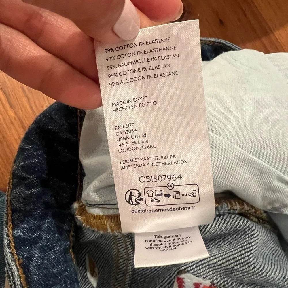 BDG Mid-Rise Skinny blue jeans size 26 y2k streetwear J